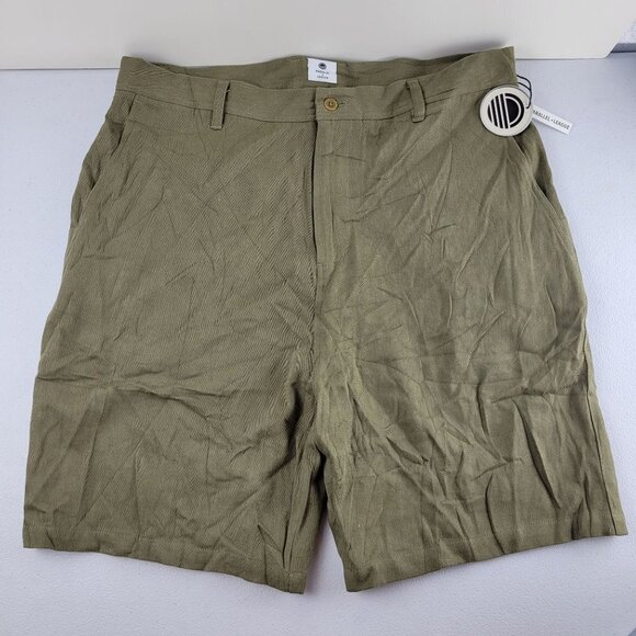 Parallel X League Knox Chino Shorts Army Embroidered Cotton Small Mens NWT - Picture 1 of 12